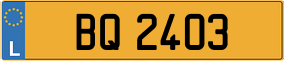 Trailer License Plate